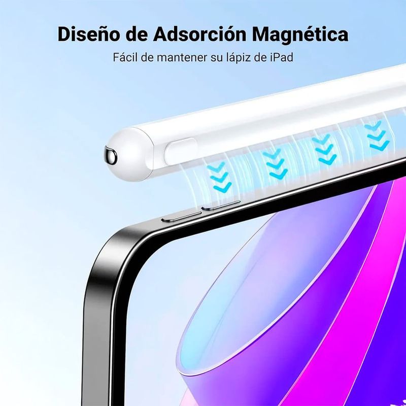 Lápiz digital Ugreen para iPads conexión Bluetooth blanco adsorción magnética