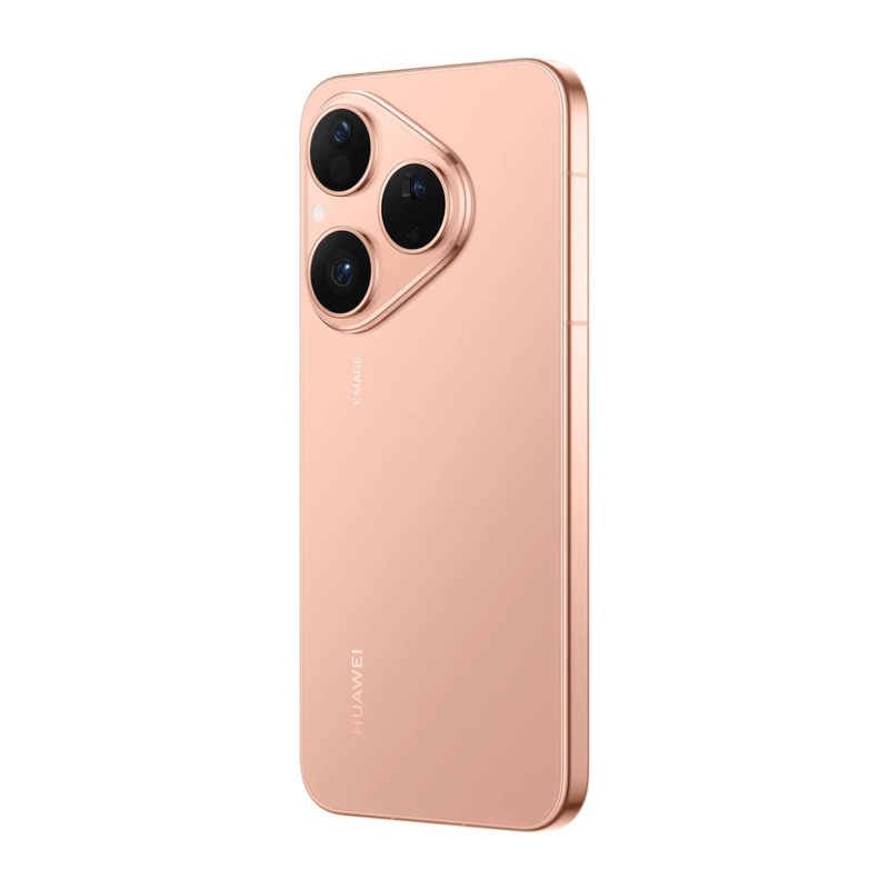Celular Huawei Pura 80 4G 256GB 12GB 50MP dorado frontal oblicuo