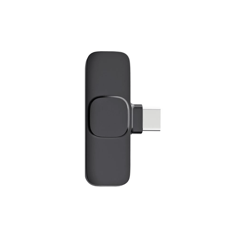 Micrófono de solapa Maxtron MXM1681-02 USB Tipo-C negro receptor USB Tipo-C