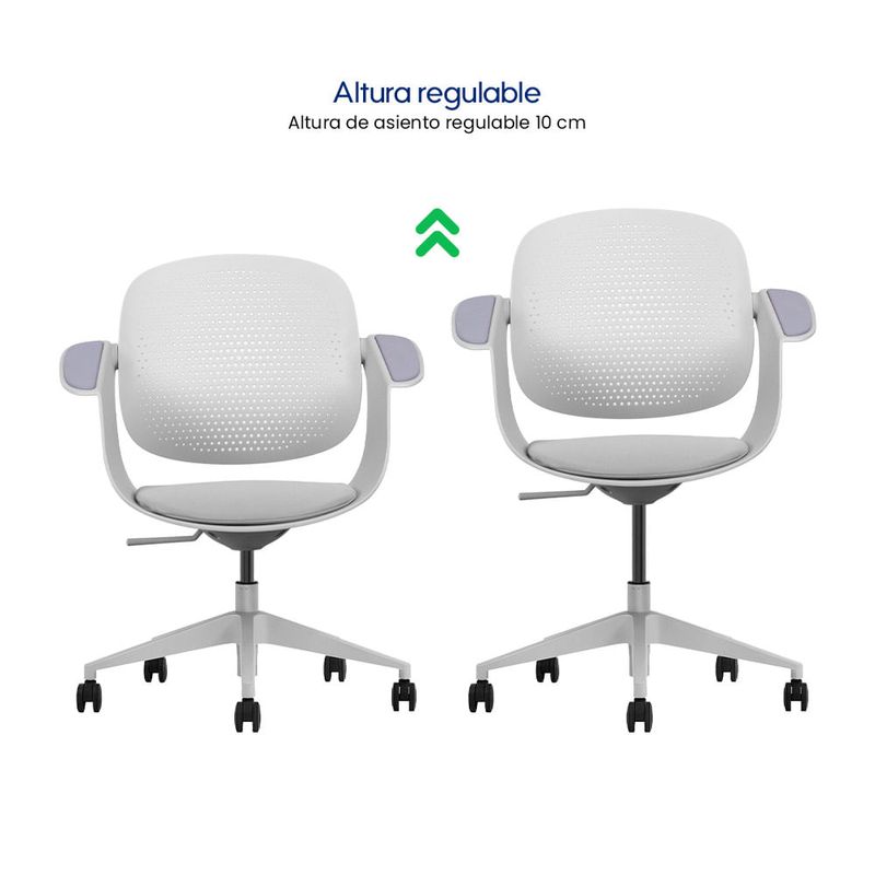 Silla Evox Ultimate F2G 150 kg, ergonómica, reclinable, gris