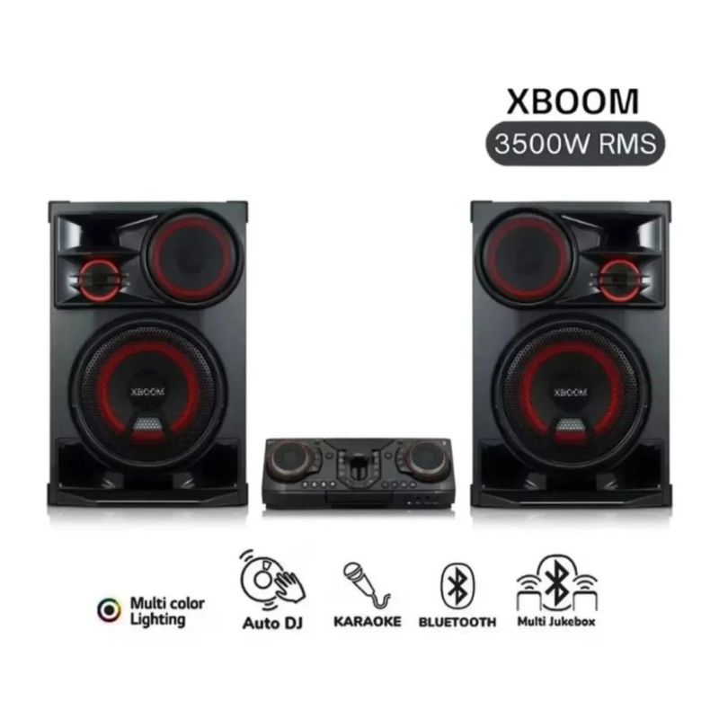 Equipo de sonido LG XBOOM CL98 Bluetooth USB Radio FM negro características