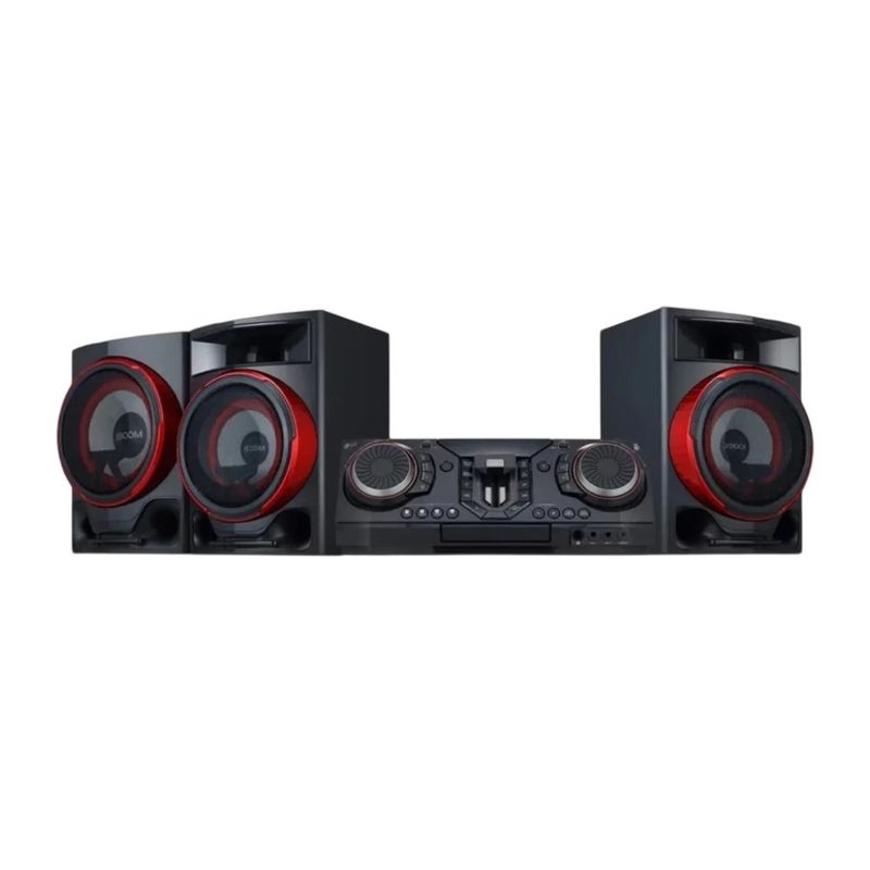 Equipo de sonido LG XBOOM CL88 Bluetooth USB Radio FM negro oblicuo