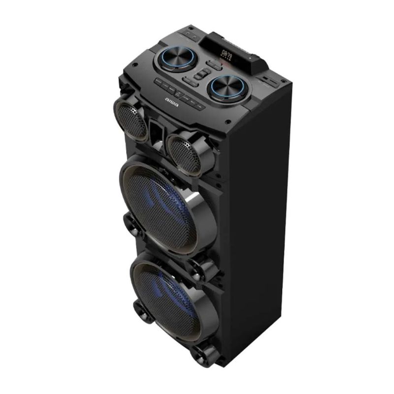 Parlante de torre Aiwa AWPOC10 250 W Bluetooth negro controles