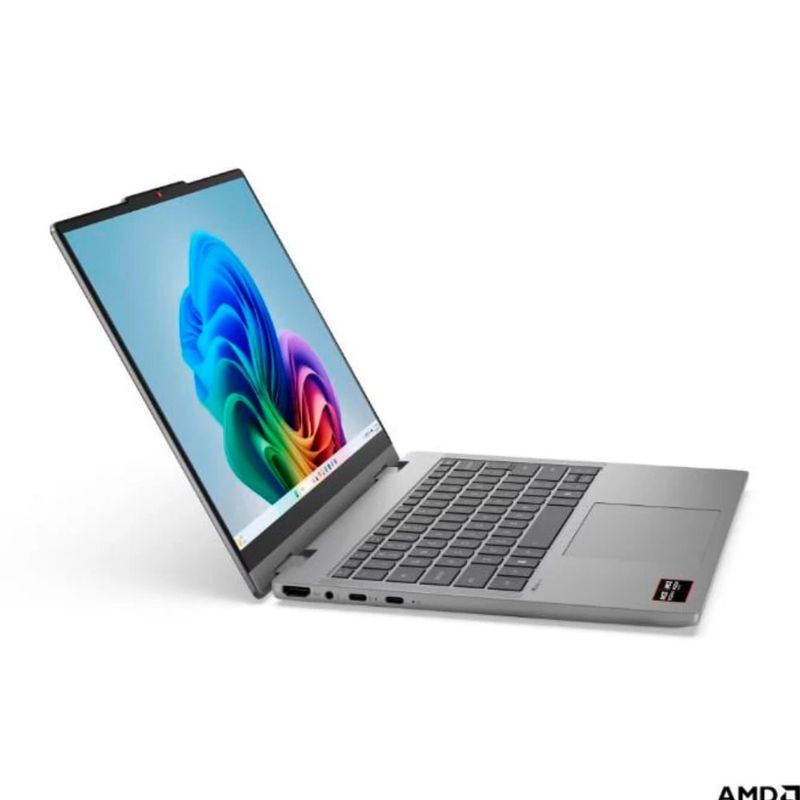 Laptop Lenovo IdeaPad 5 2en1 Ryzen 7 512GB SSD gris frontal oblicuo