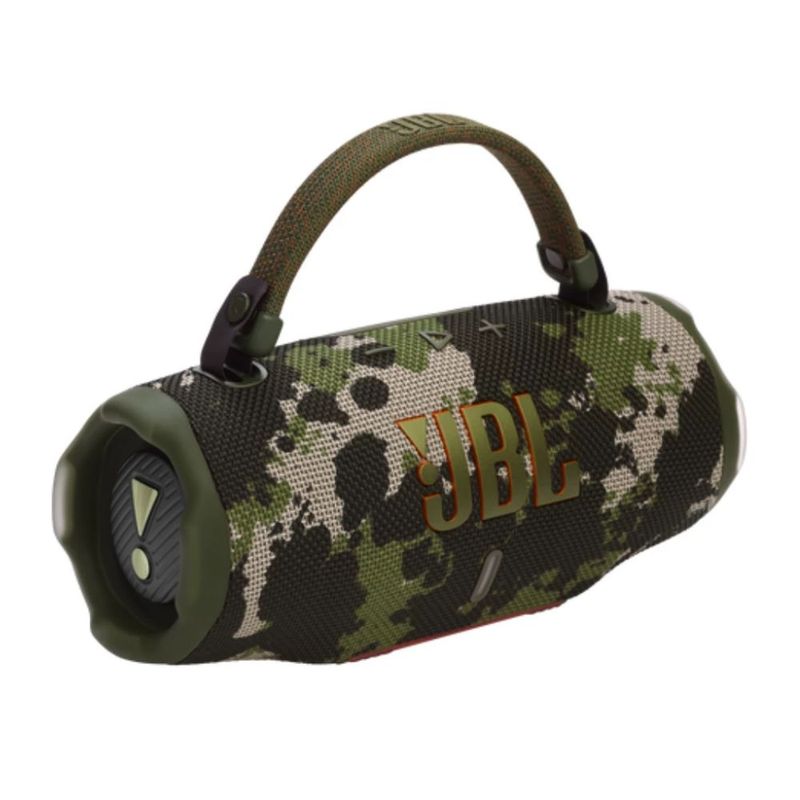 Parlante Bluetooth JBL Charge 6 45 W IP67 28 h camuflado con correa de transporte