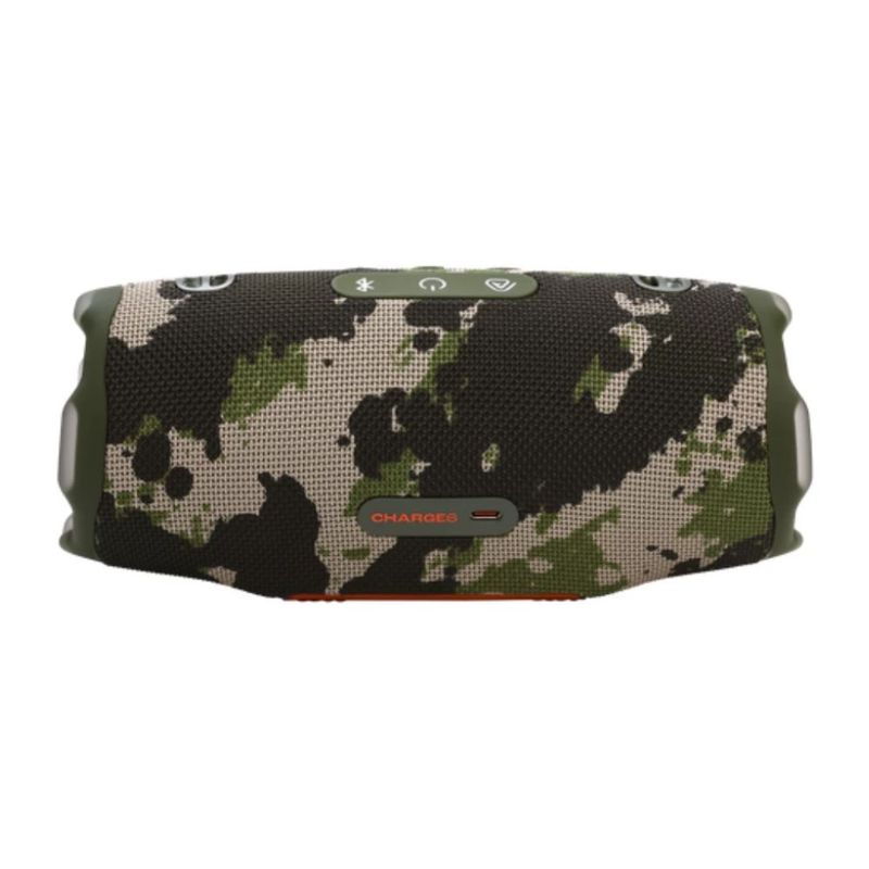 Parlante Bluetooth JBL Charge 6 45 W IP67 28 h camuflado posterior
