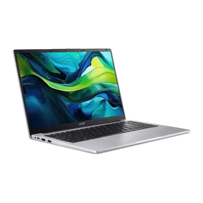 Laptop Acer Aspire Lite AL15 i7 16GB 512GB plateado frontal oblicuo