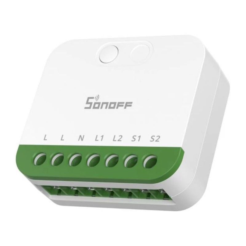 Interruptor inteligente Sonoff Mini DUO Wi-Fi 2 canales frontal
