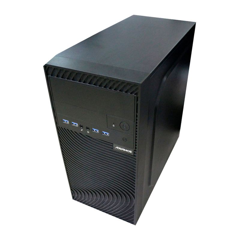 PC Advance VO1330 Core i3 8GB 512GB SSD negro frontal oblicuo