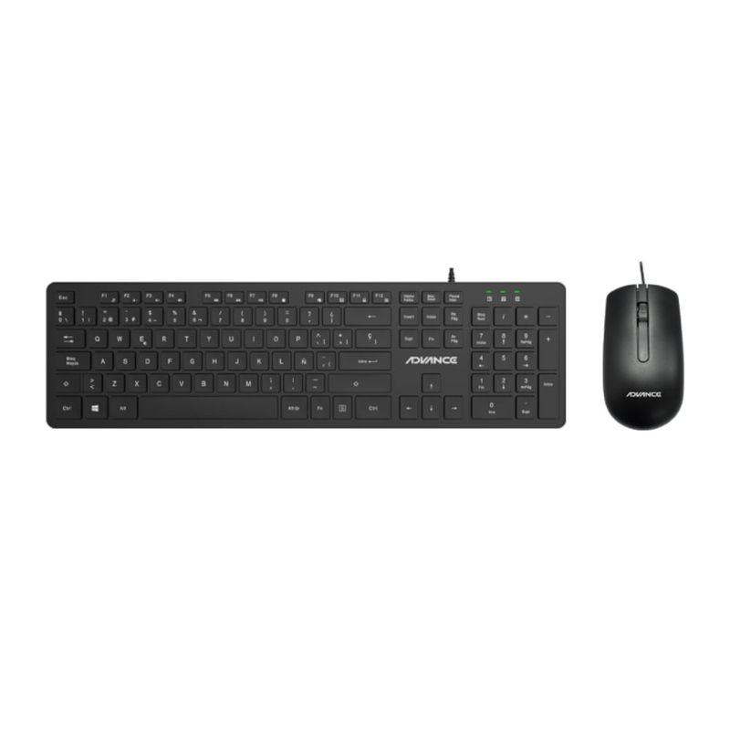 PC Advance VO1330 Core i3 8GB 512GB SSD negro Teclado y mouse