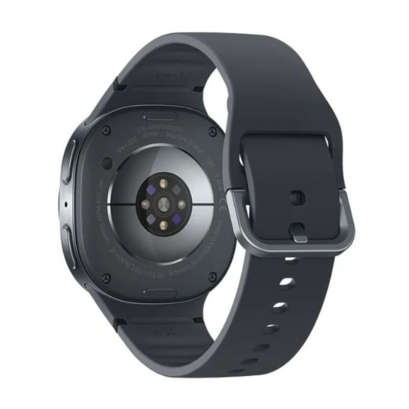 Samsung Galaxy Watch8 40 mm, AMOLED, GPS, eSIM, gris oscuro dorsal oblicuo