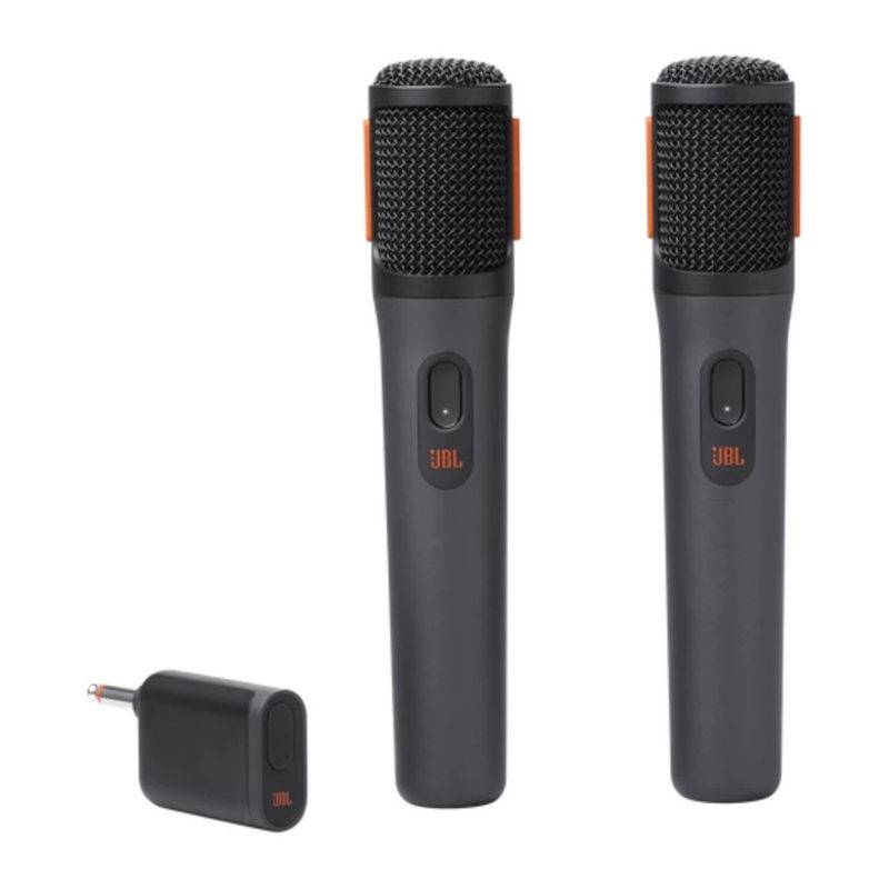 Pack 2 micrófonos JBL PartyBox Wireless Mic 2.4 GHz negro