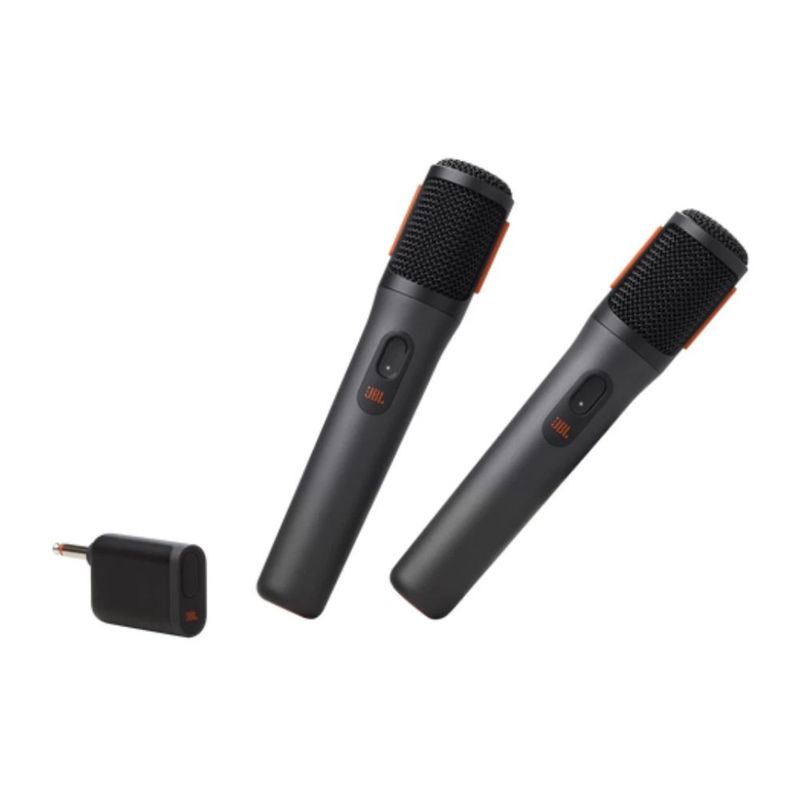 Pack 2 micrófonos JBL PartyBox Wireless Mic 2.4 GHz negro pack completo