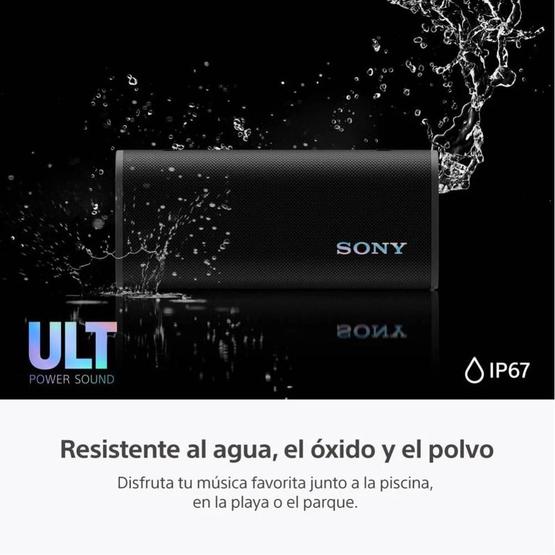 Parlante Bluetooth Sony Ult Field 3 27 W IP67 24 h negro resistente al agua