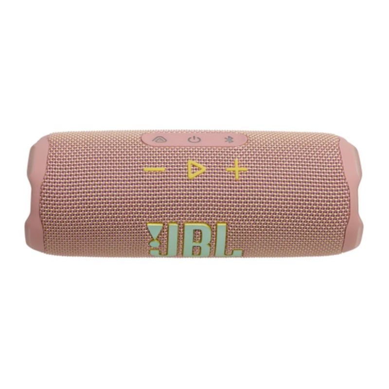 Parlante Bluetooth JBL Flip 7 35 W IP67 16 h rosado controles