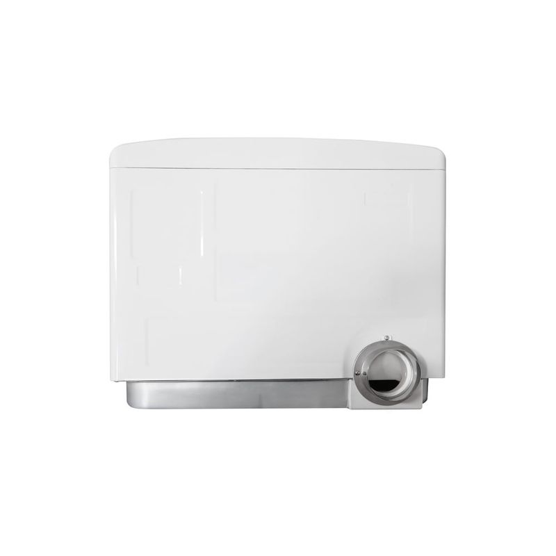 Secadora Rinnai a gas natural 10 kg, panel digital, blanco lateral