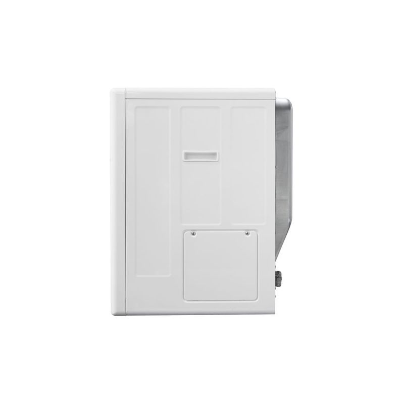 Secadora Rinnai a gas natural 10 kg, panel digital, blanco lateral