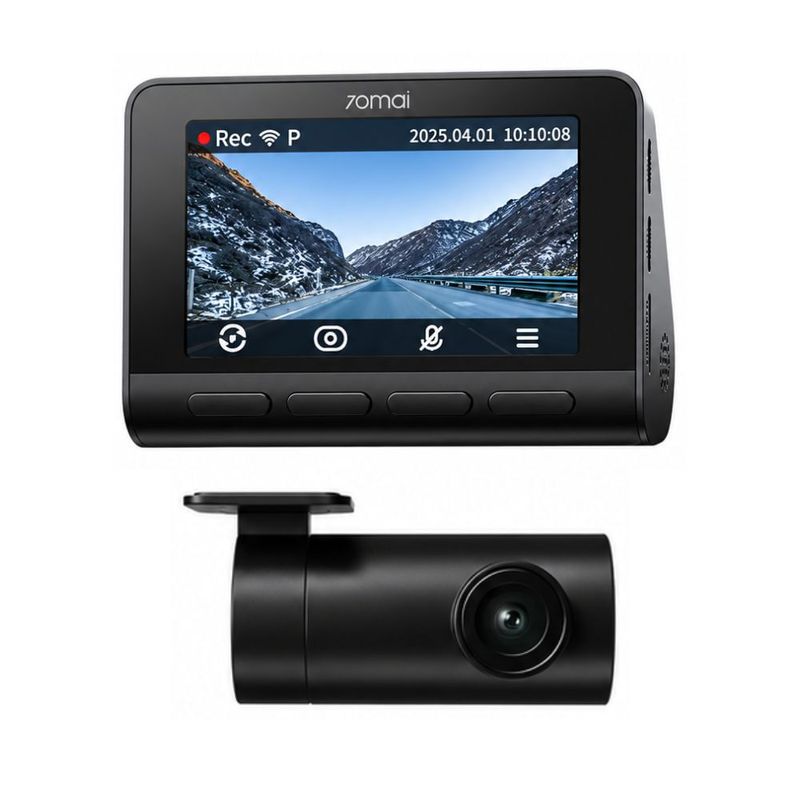 Cámara 70mai A810S para autos 4K Wi-Fi 6 128 GB negro frontal