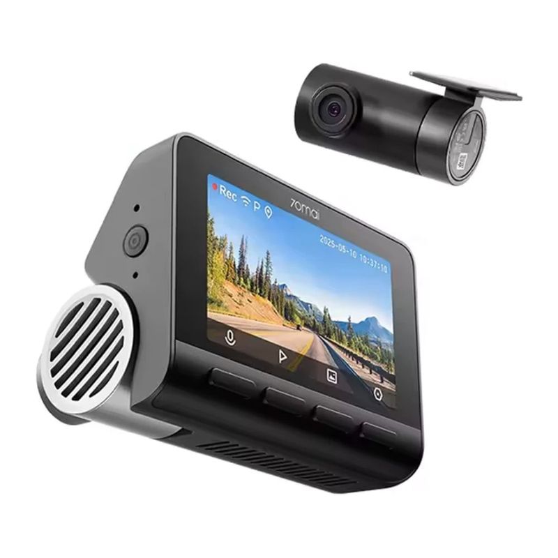 Cámara 70mai A810S para autos 4K Wi-Fi 6 128 GB negro oblicuo
