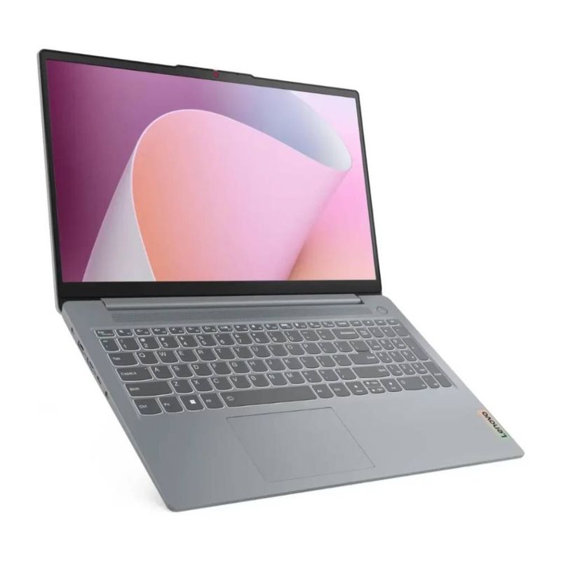 Laptop Lenovo IdeaPad Slim 3 Ryzen 7 16GB 512GB gris frontal oblicuo