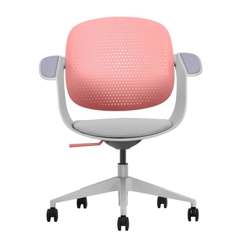Silla de oficina Evox Ultimate F2G 150 kg rosa frontal