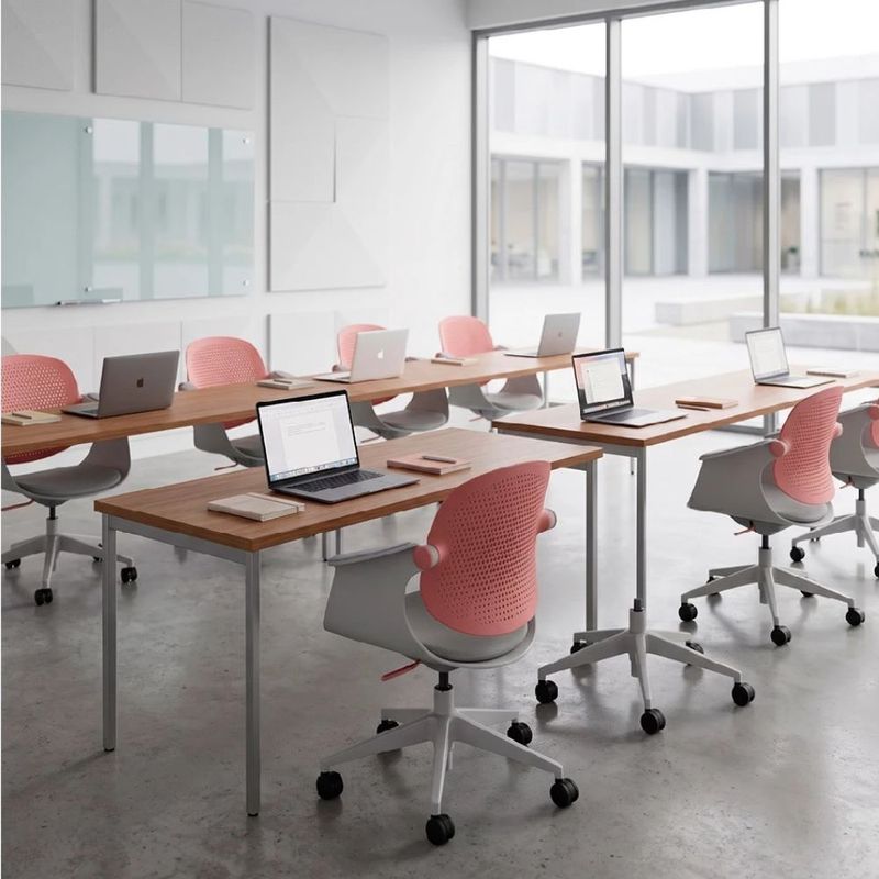 Silla de oficina Evox Ultimate F2G 150 kg rosa uso