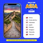 eSIM MIFI Asia 8 países, datos ilimitados, 7 días cobertura