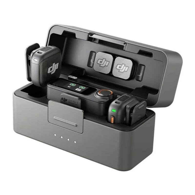 Micrófono DJI Mic 3 inalámbrico doble canal Bluetooth 5.4 estuche de carga