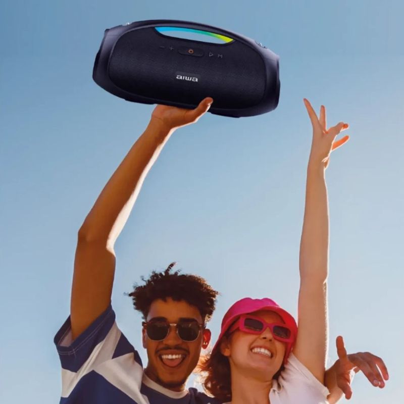 Parlante Bluetooth Aiwa Boombox AWS244BT 60 W 6 h negro uso