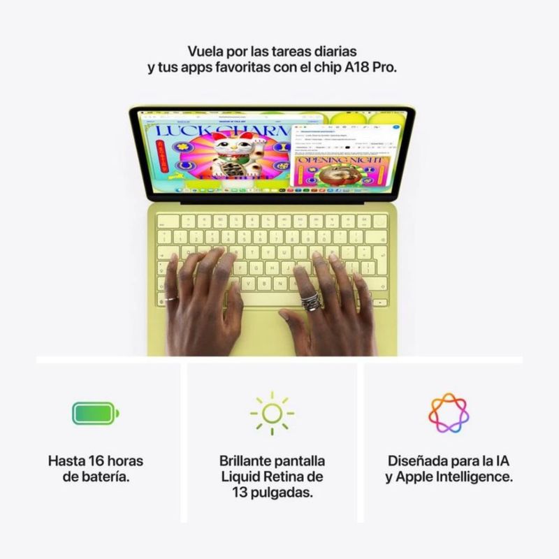 Laptop Apple MacBook Neo 13" A18 Pro 256 GB SSD blush pink características