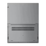 Laptop Lenovo V15 G4 AMN Ryzen 3 256 GB SSD gris extendido posterior vertical
