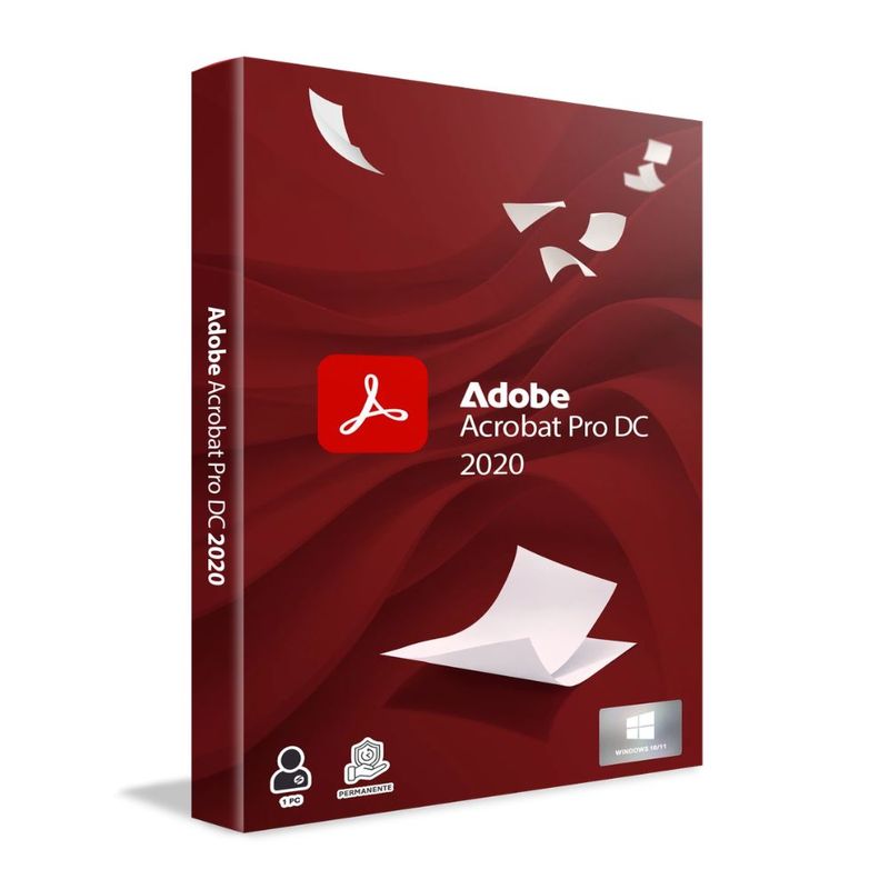 Licencia digital Adobe Acrobat Pro 2020 DC 1 PC uso permanente