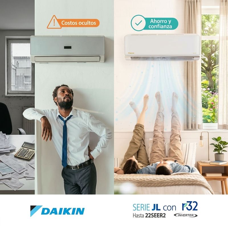 Aire acondicionado Daikin 24000 BTU Inverter WiFi beneficios
