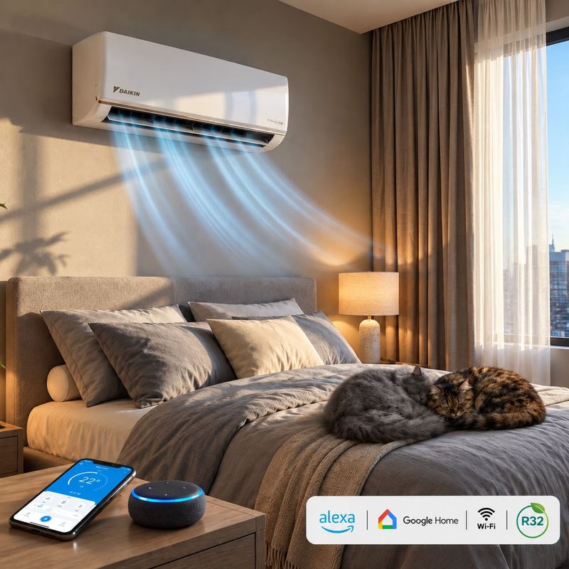 Aire acondicionado Daikin 12000 BTU Inverter WiFi espacio