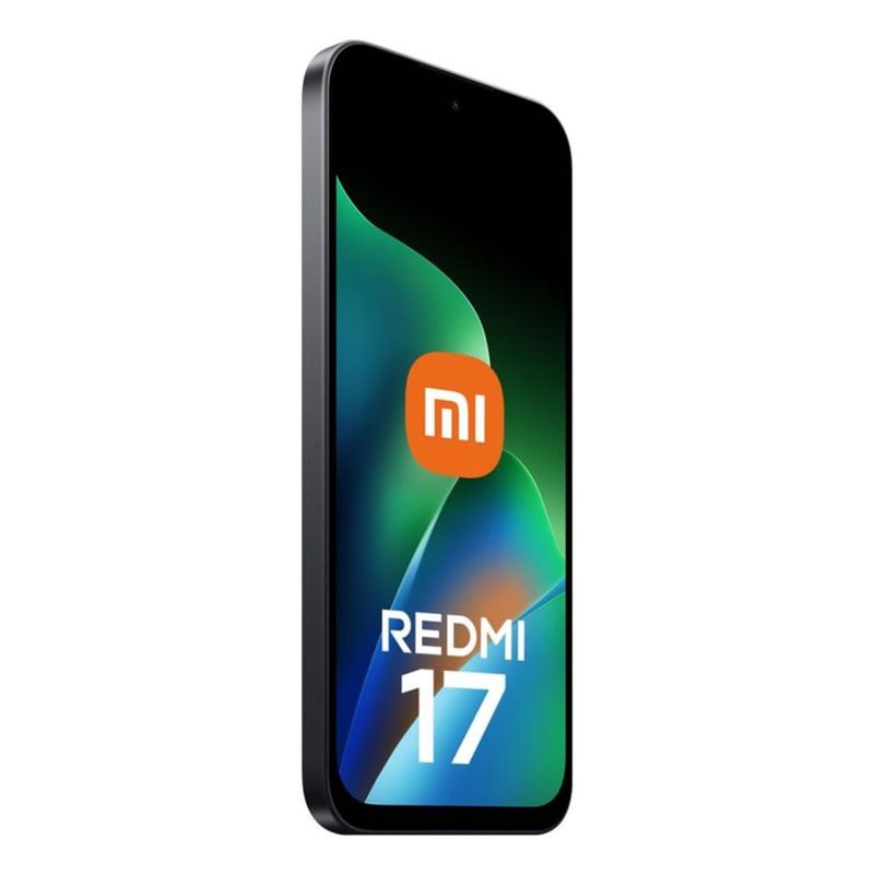 Xiaomi Redmi 17 4G 128GB 4GB RAM negro frontal oblicuo