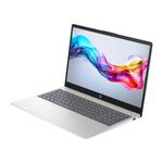 Laptop HP 15-FD0152LA Core i5 512GB SSD plata natural frontal oblicuo