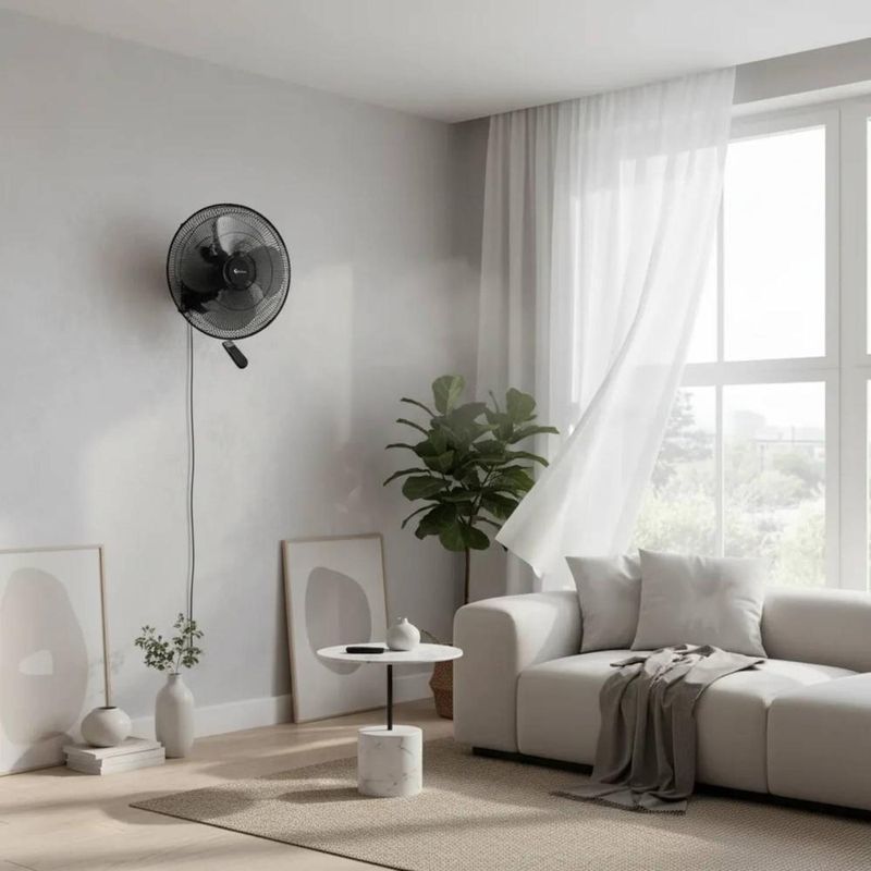 Ventilador de pared Trevely 20 pulgadas 135 W negro garantía