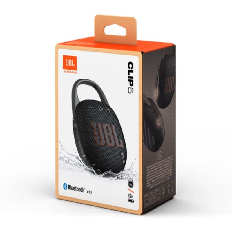 Parlante Bluetooth JBL Clip 5 7 W IP67 15 h negro caja