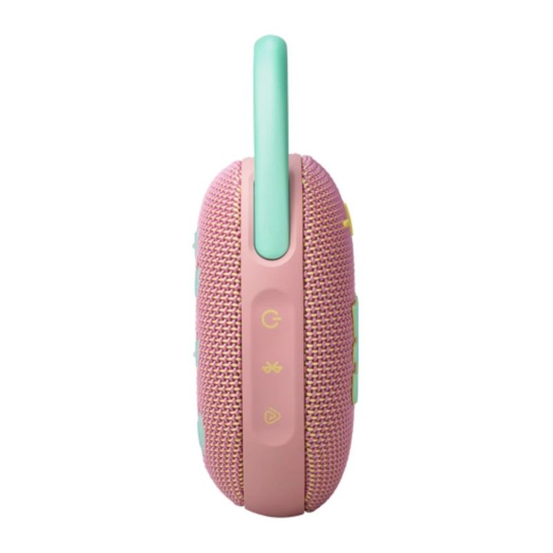 Parlante Bluetooth JBL Clip 5 7 W IP67 15 h rosado lateral