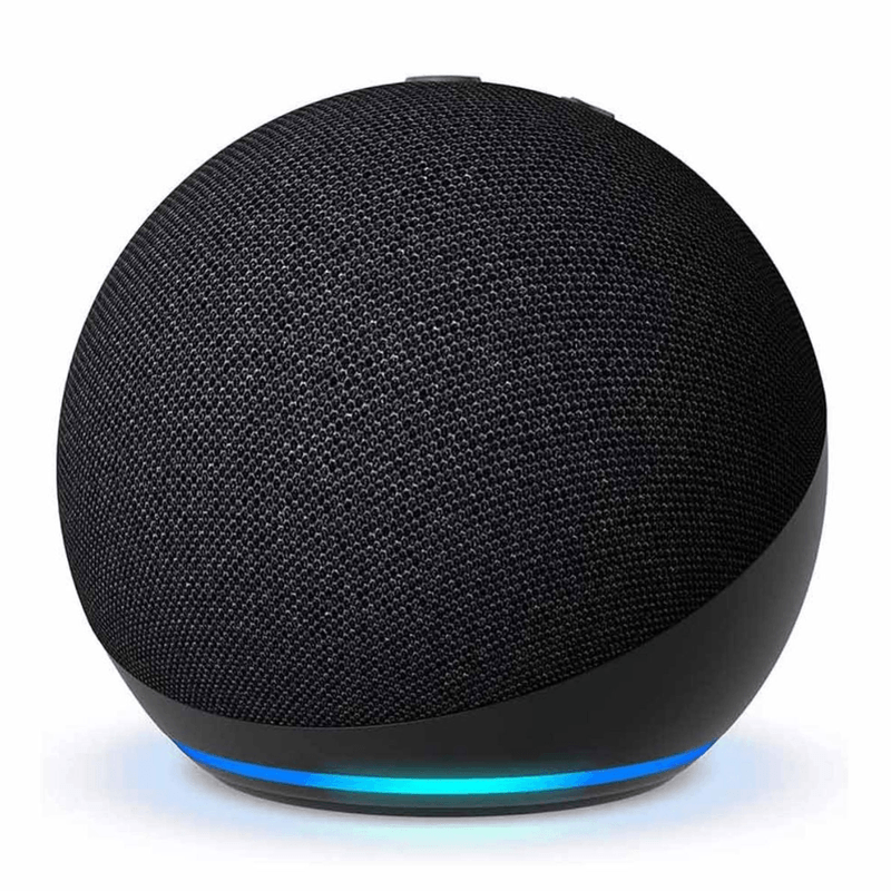 Parlante Amazon Echo Dot quinta generación Alexa negro frontal