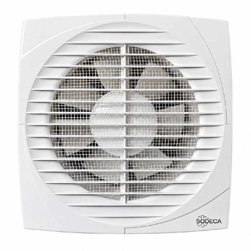 Extractor axial para baño Sodeca EDMF-120 5 m2 blanco frontal