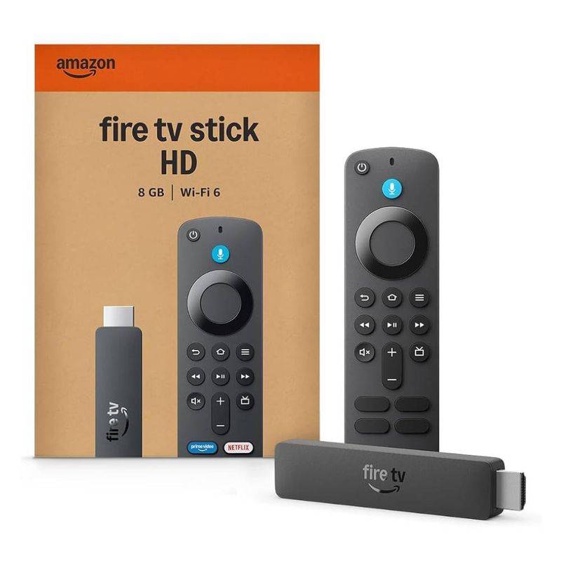 Amazon Fire TV Stick HD 2026 Wi-Fi 6 negro frontal empaque
