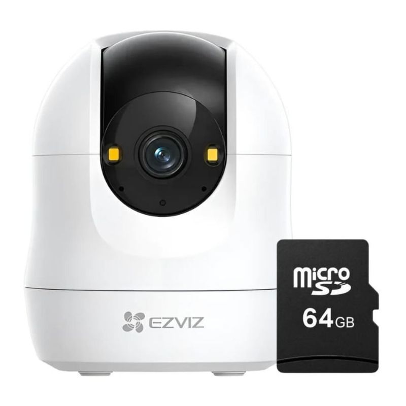 Camara EZVIZ C6N G1 2K WiFi con microSD de 64 GB blanca frontal