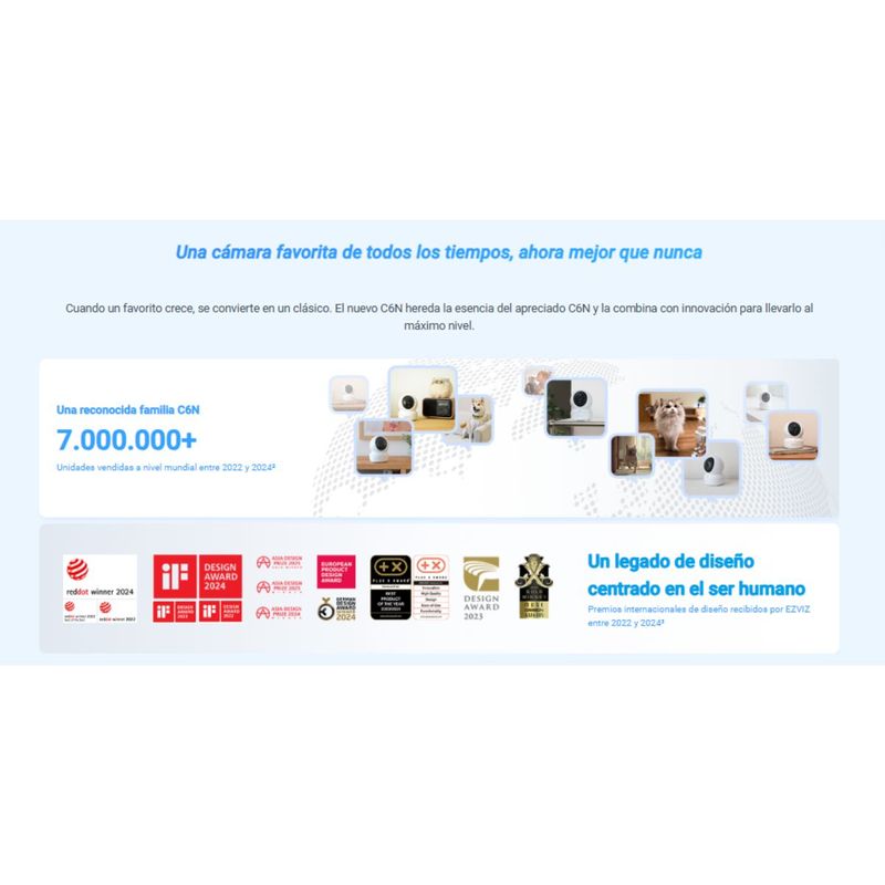 Camara EZVIZ C6N G1 2K WiFi con microSD de 64 GB garantía