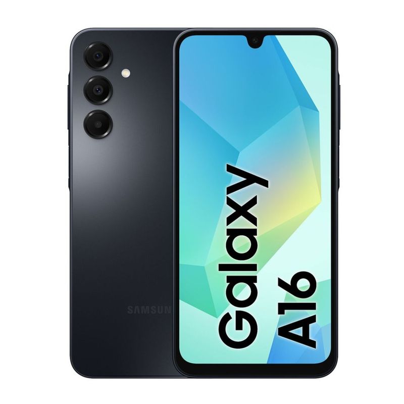 Samsung Galaxy A16 4G 128 GB 4 GB RAM AMOLED negro frontal