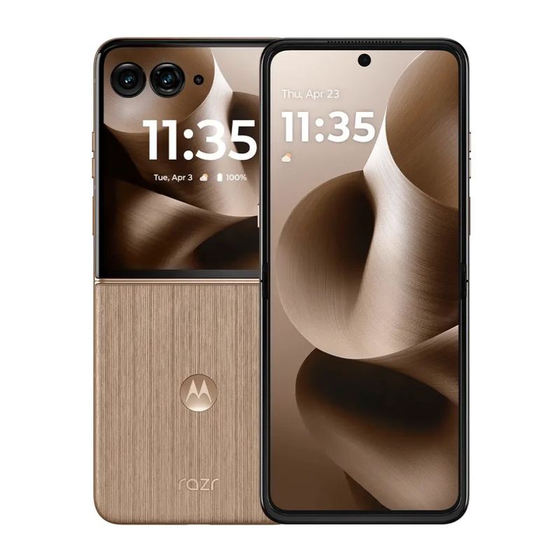Motorola Razr 60 Ultra 5G 1 TB 16 GB RAM plegable café frontal