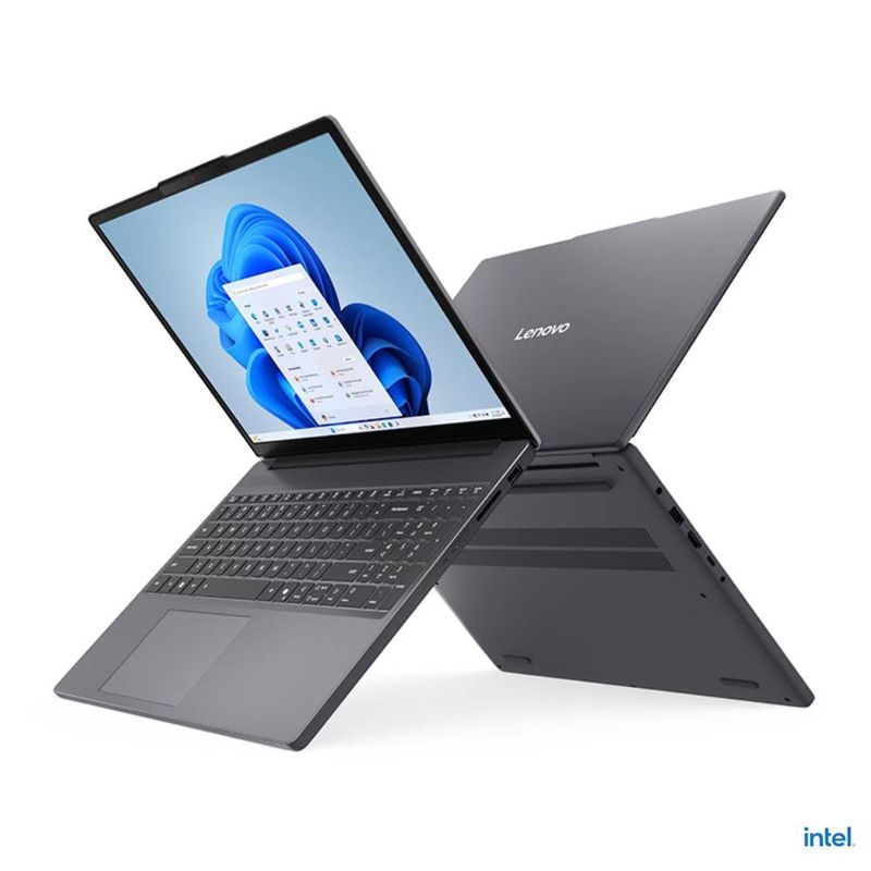 Laptop Lenovo IdeaPad Slim 3 i5 8GB RAM 512GB SSD gris laterales