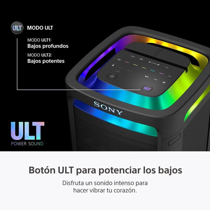 Parlante de torre Sony Ult Tower 9AC Bluetooth 5.3 karaoke botón ULT