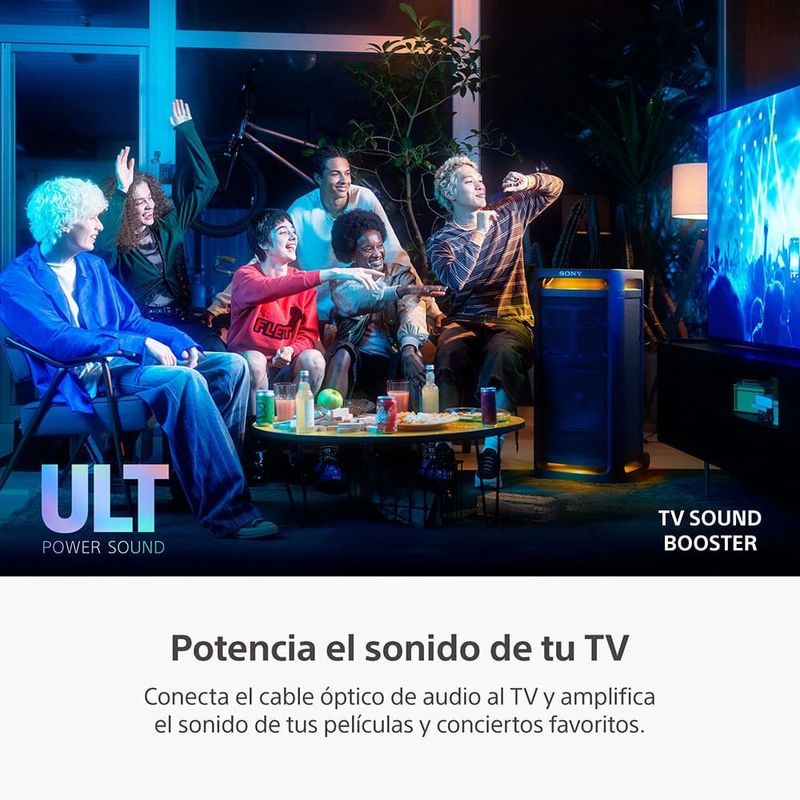 Parlante de torre Sony Ult Tower 9AC Bluetooth 5.3 karaoke sonido con potencia