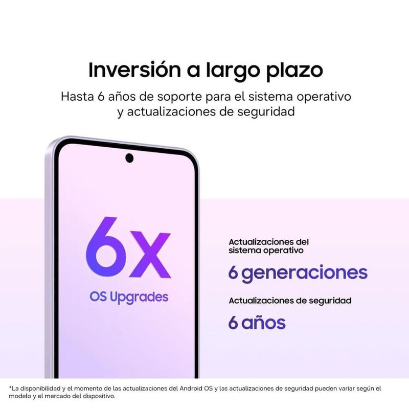 Celular Samsung Galaxy A37 5G, 256 GB y 8 GB de RAM, gris